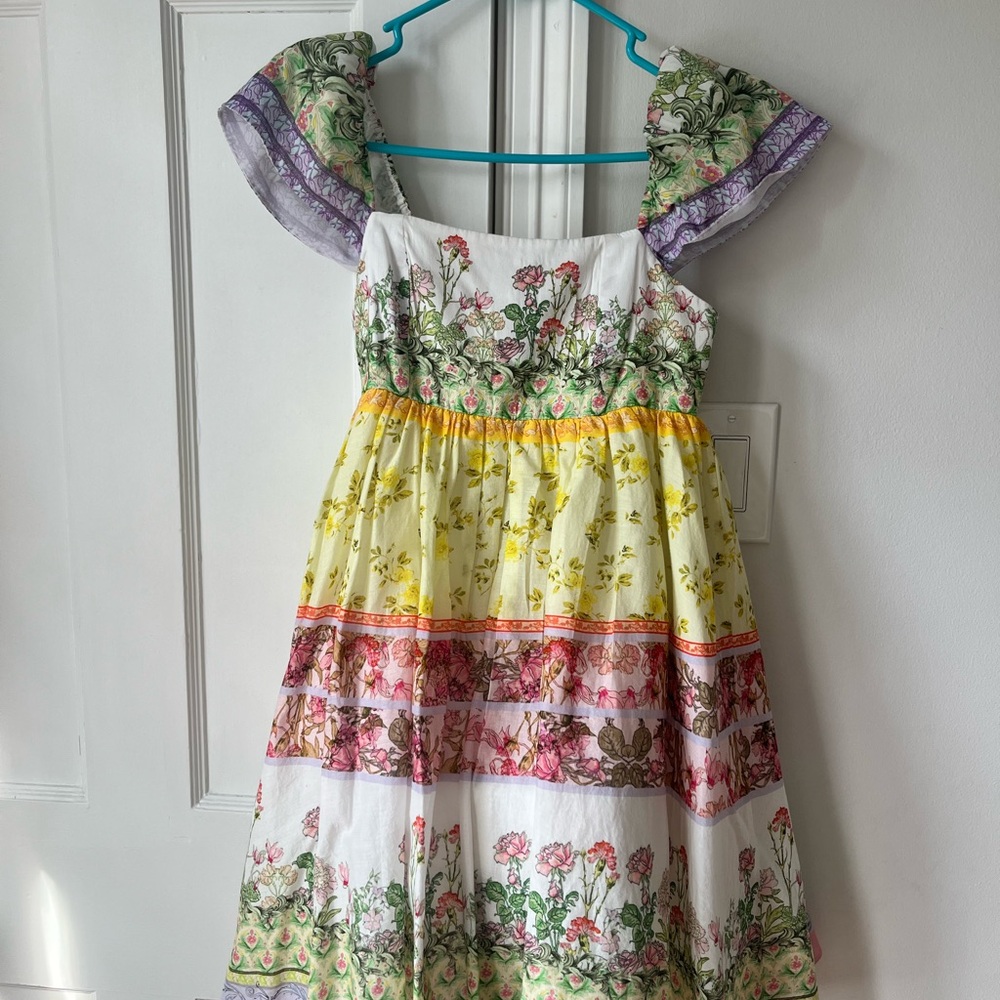 ALICE + OLIVIA NWT
Tamia floral-print cotton-voile mini dress